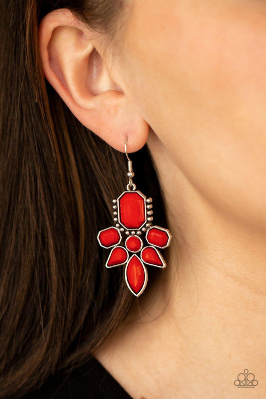 Vacay Vixen Red Earrings - Jewelry by Bretta
