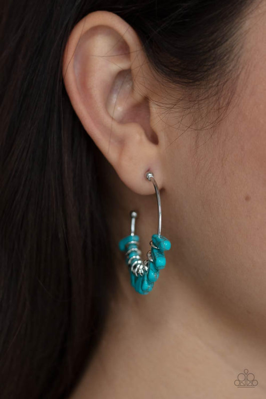 Poshly Primitive Blue Earrings - Jewelry by Bretta
