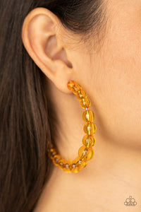 In The Clear Orange Earrings - Jewelry by Bretta