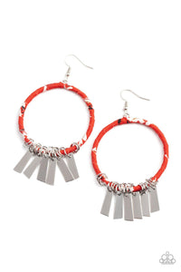 Garden Chimes Red Earrings - Jewelry By Bretta