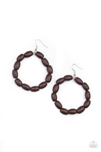 Living The WOOD Life Brown Earrings - Jewelry by Bretta