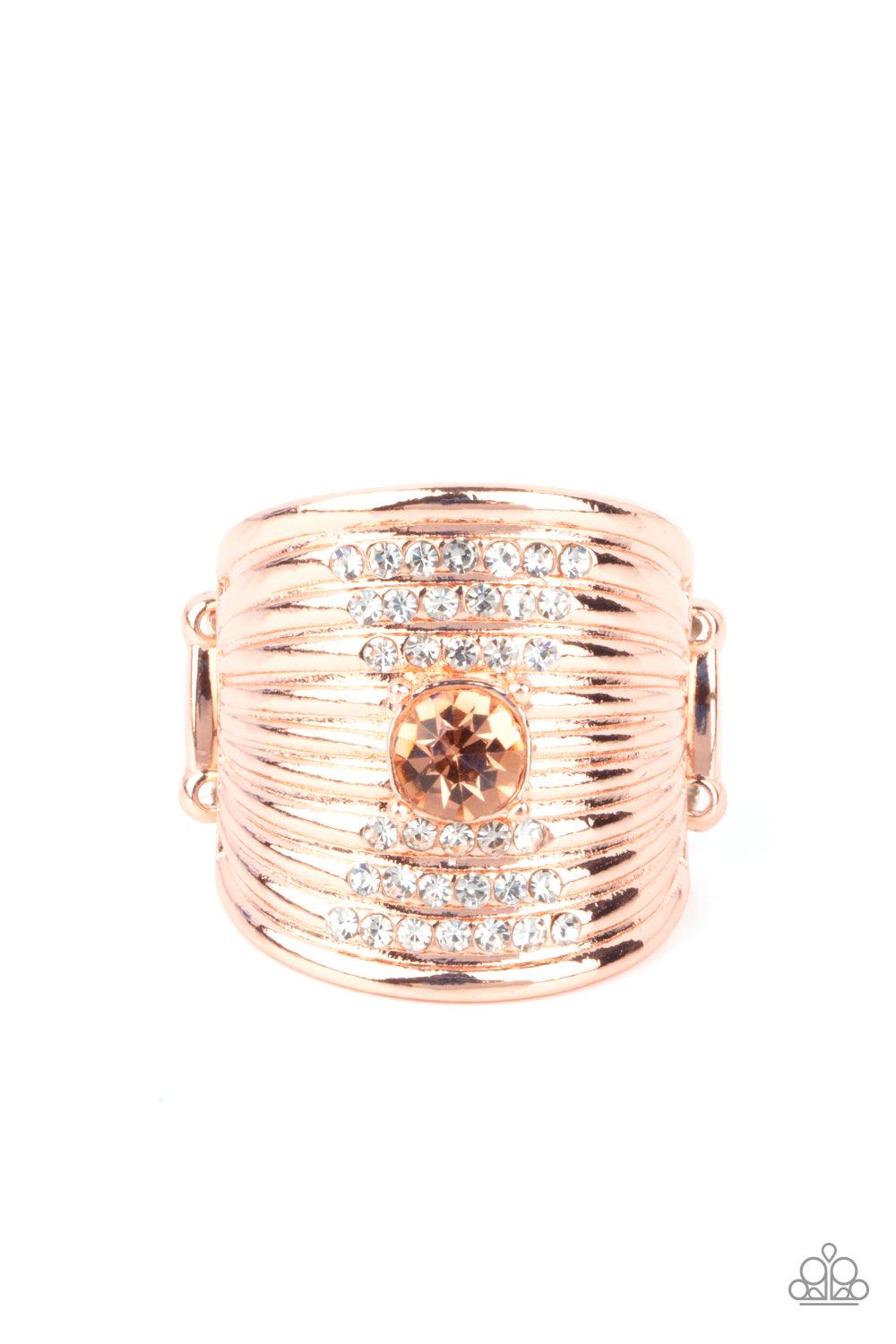 Crystal Corsets Copper Ring - Jewelry by Bretta