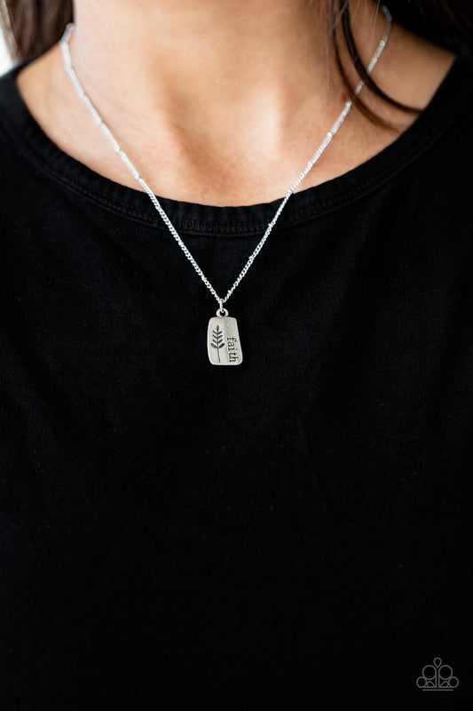 Faith Over Fear Silver Necklace - Jewelry by Bretta