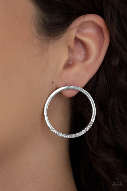 Spot On Opulence White Earrings - Jewelry By Bretta