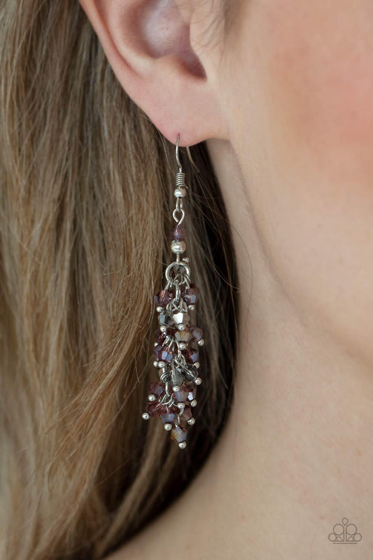 Celestial Chandeliers - Purple Earrings - Jewelry By Bretta