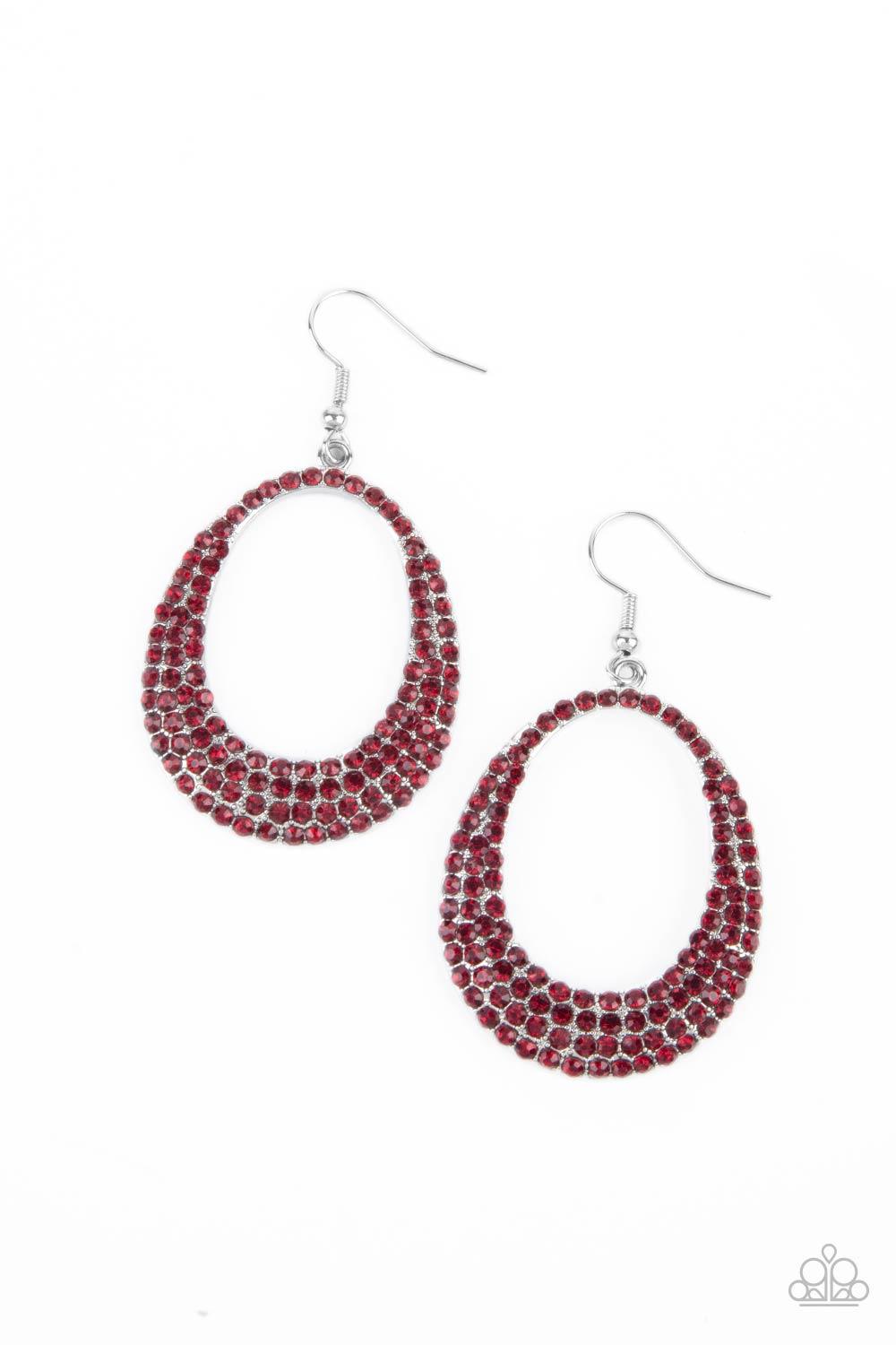 Paparazzi Accessories-Life GLOWS On - Red Earrings