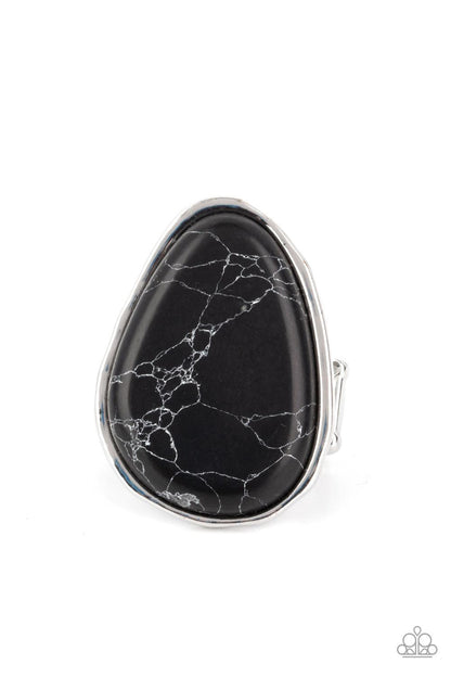 Marble Mecca Black Ring - Jewelry by Bretta