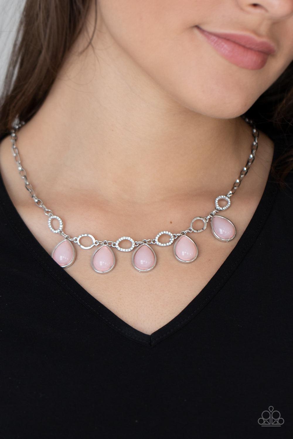 Majestically Mystic Pink Necklace - Jewelry by Bretta
