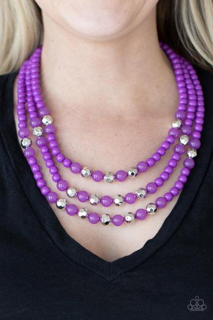 STAYCATION All I Ever Wanted Purple Necklace - Jewelry by Bretta