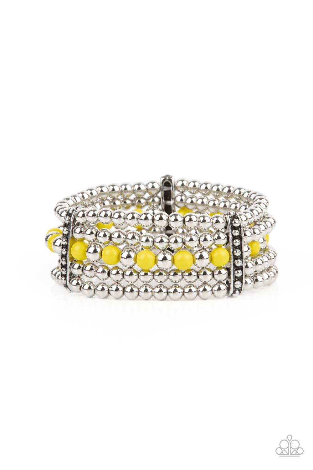 Gloss Over The Details Yellow Bracelet - Jewelry by Bretta