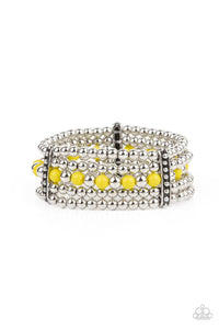 Gloss Over The Details Yellow Bracelet - Jewelry by Bretta