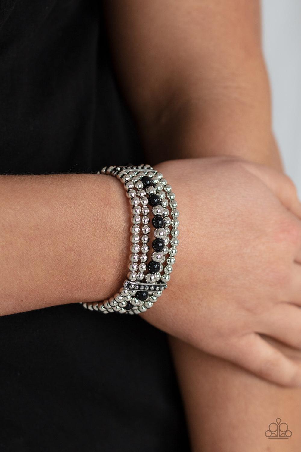 Gloss Over The Details Black Bracelet - Jewelry by Bretta
