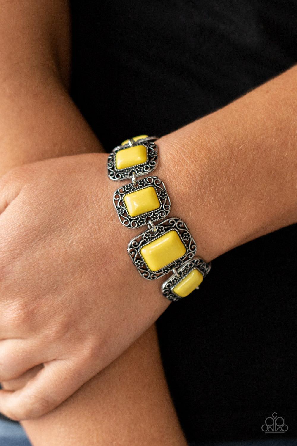 Retro Rodeo Yellow Bracelet - Jewelry by Bretta