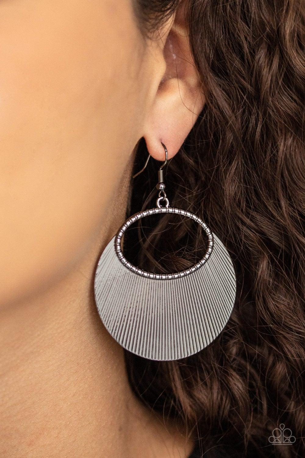 Fan Girl Glam - Black Earrings - Jewelry By Bretta