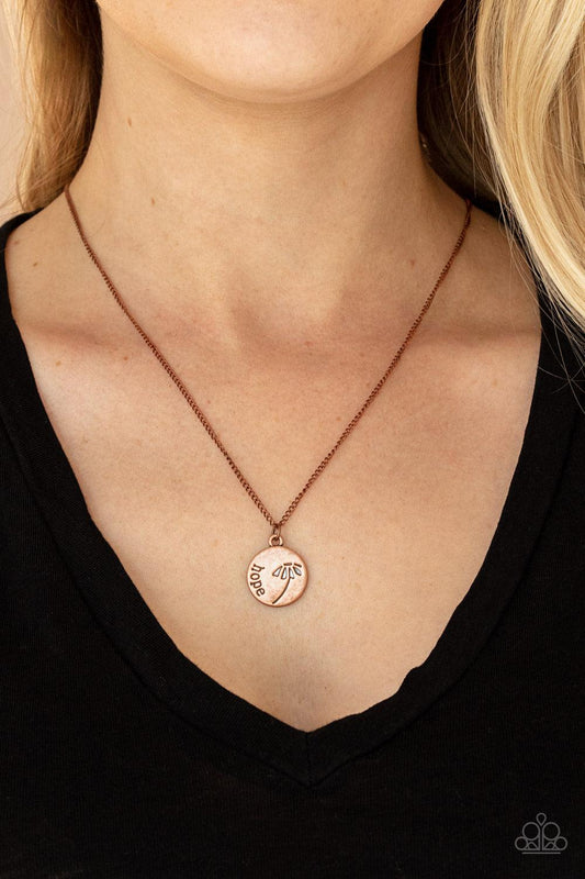 Hold On To Hope Copper Necklace - Jewelry by Bretta