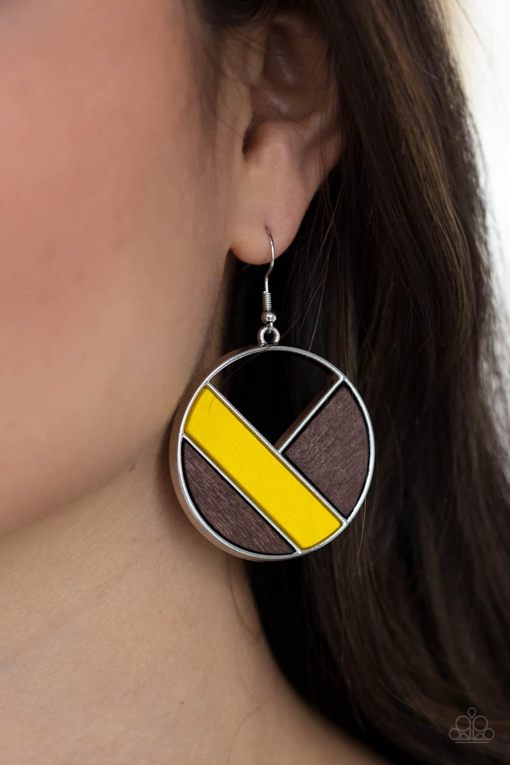 Dont Be MODest Yellow Earrings - Jewelry by Bretta