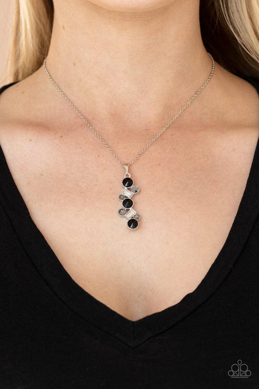 Classically Clustered Black Necklace - Jewelry by Bretta