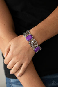 Colorful Coronation Purple Bracelet - Jewelry by Bretta