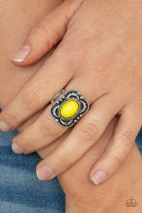 Vivaciously Vibrant - Yellow Ring - Jewelry By Bretta