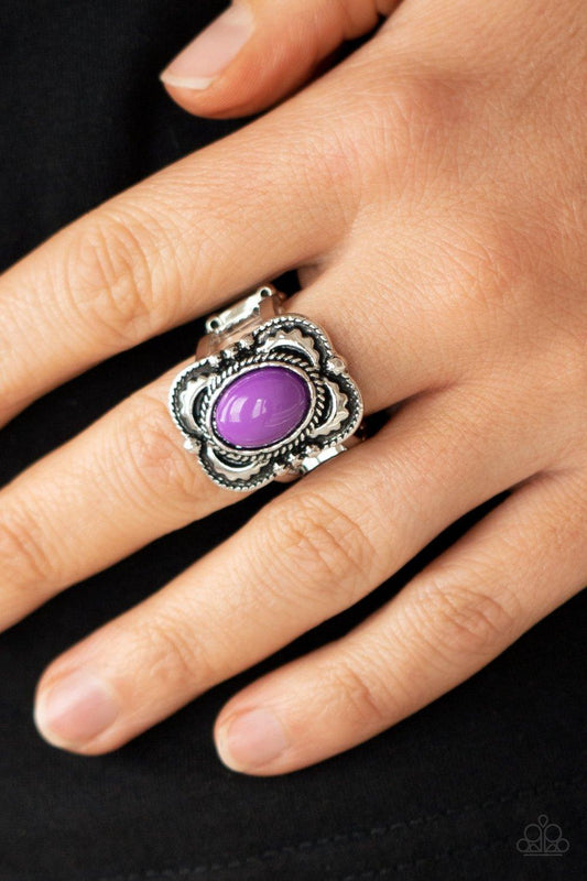 Vivaciously Vibrant - Purple Ring - Jewelry By Bretta