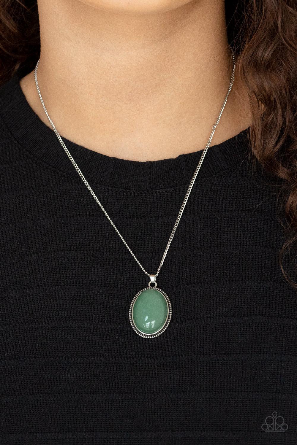Tranquil Talisman Green Necklace - Jewelry by Bretta