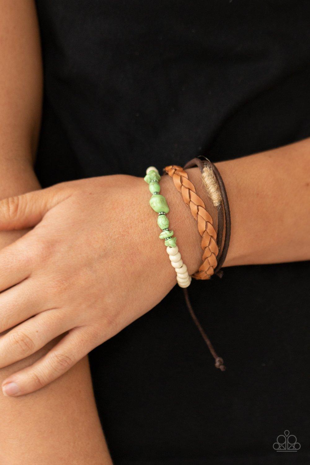 Molten Mogul Green Bracelet - Jewelry by Bretta
