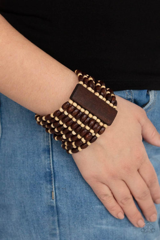 Cayman Carnival Brown Bracelet - Jewelry by Bretta
