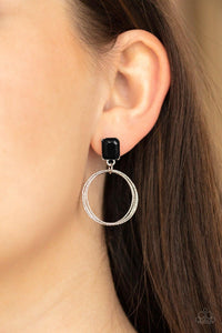 Prismatic Perfection - Black Earrings