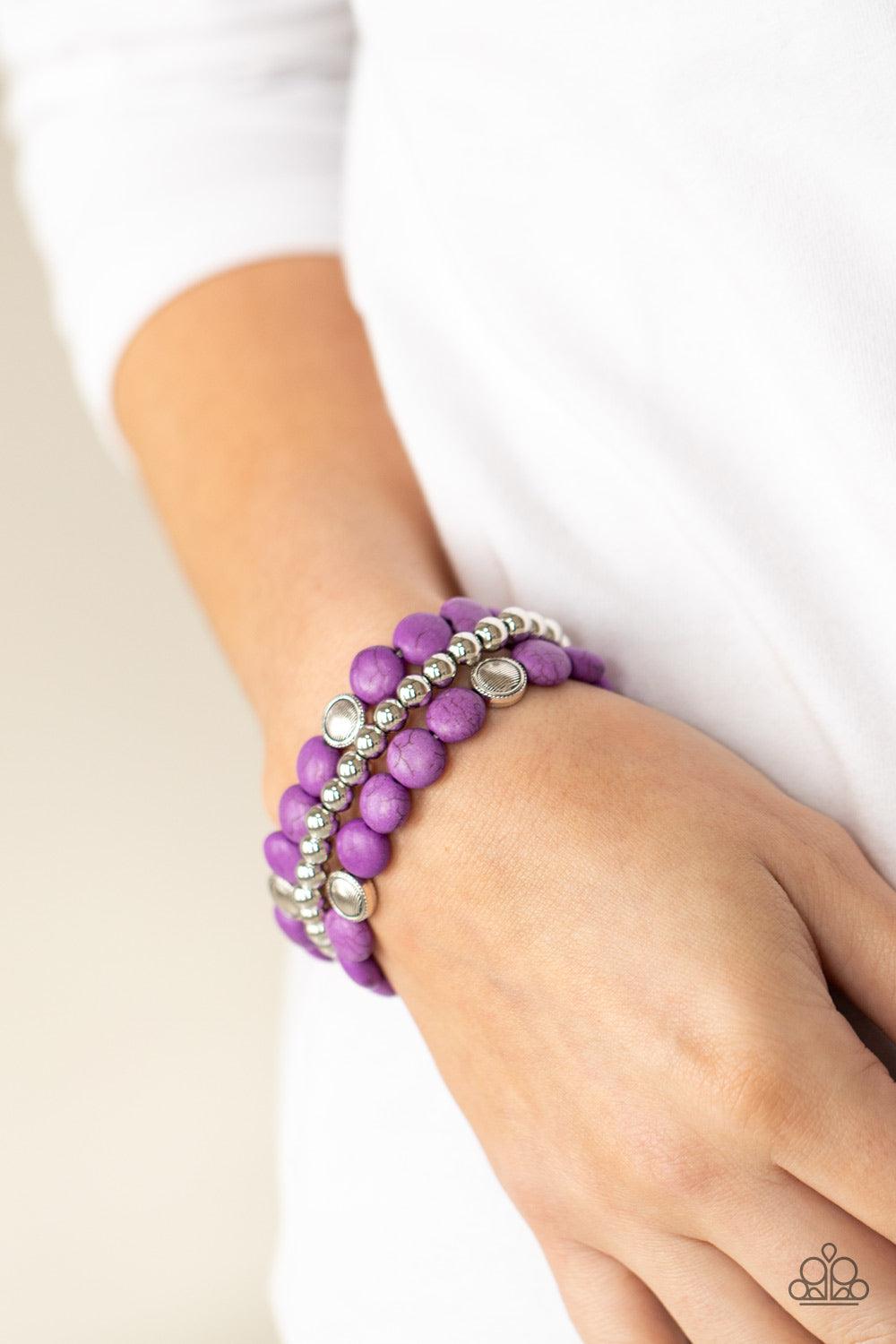 Desert Verbena Purple Bracelets - Jewelry by Bretta