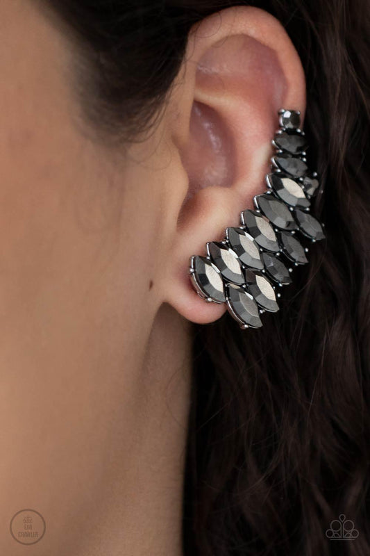 Explosive Elegance Silver Earrings - Jewelry by Bretta