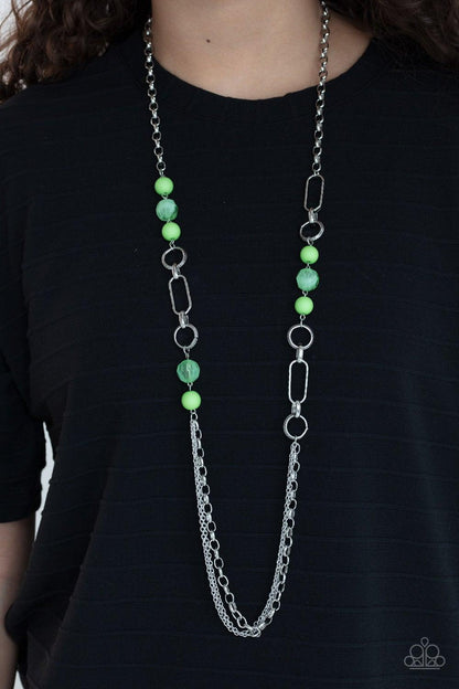 POP-ular Opinion Green Necklace - Jewelry by Bretta