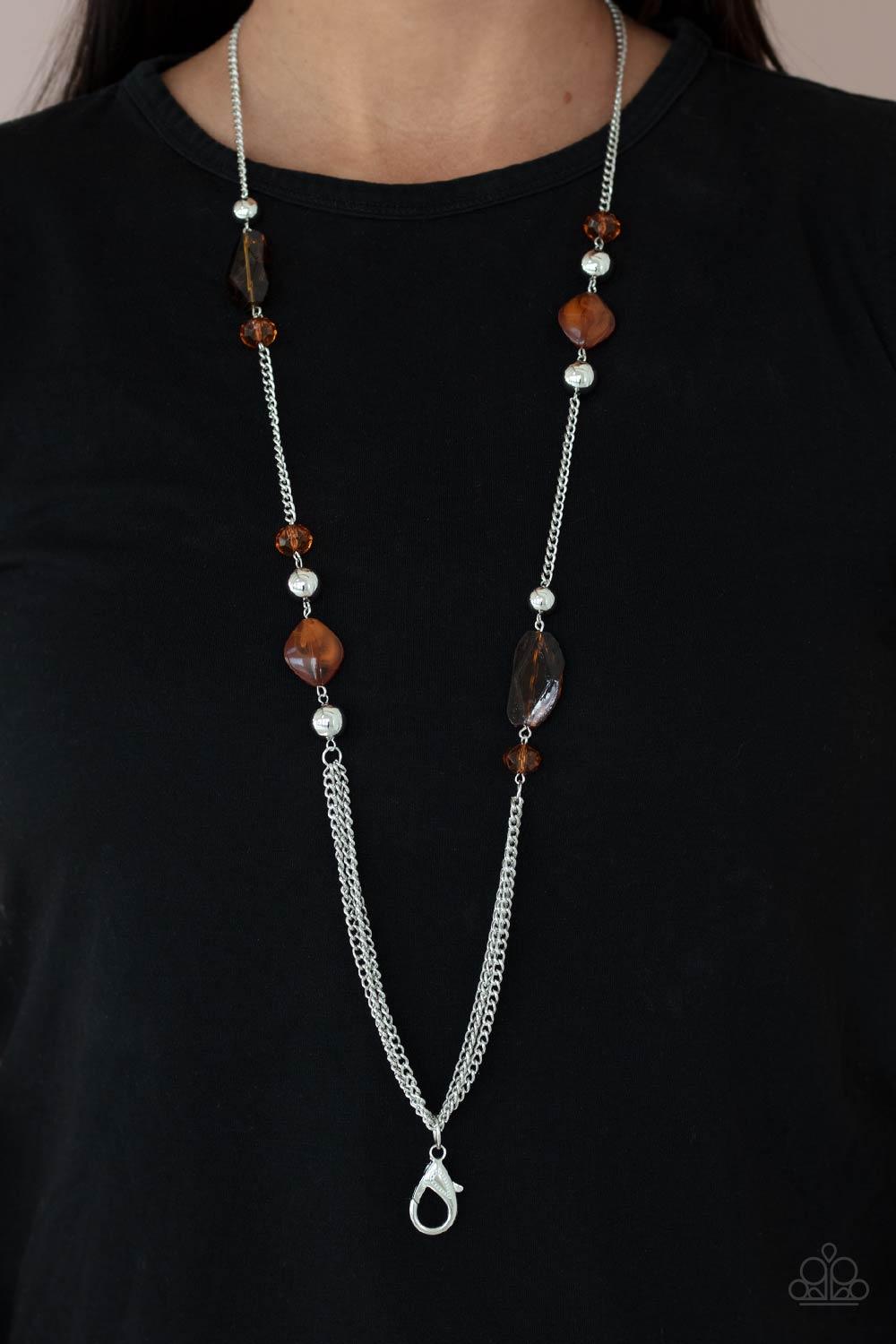 Spectacularly Speckled Brown Necklace - Jewelry By Bretta