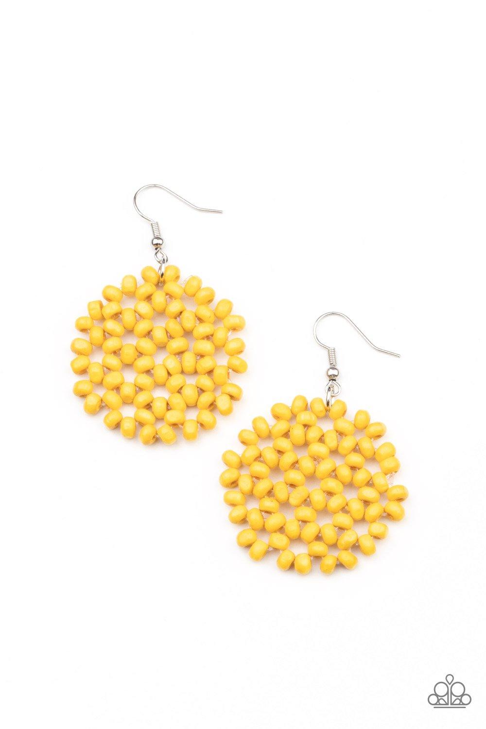 Summer Escapade - Yellow Earrings