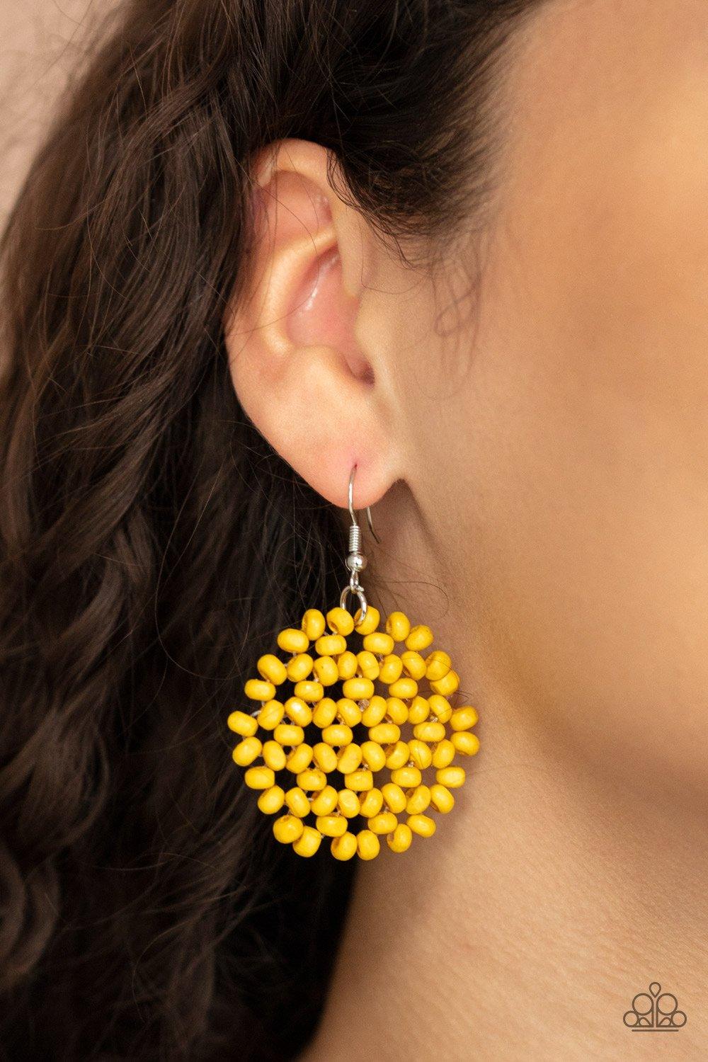 Summer Escapade - Yellow Earrings