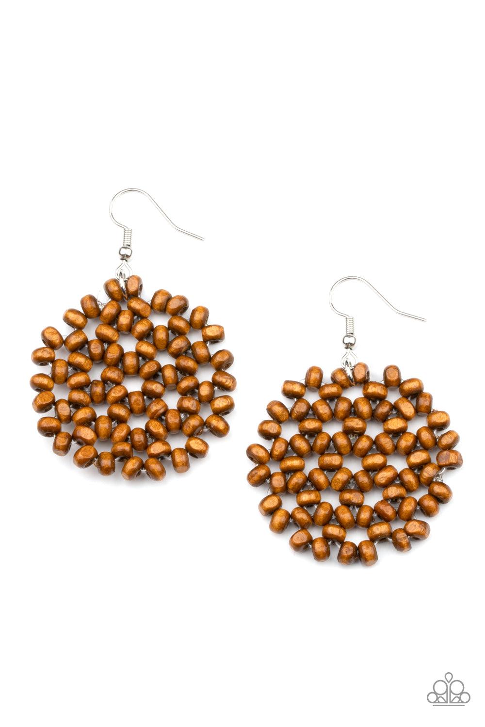 Summer Escapade Brown Earrings - Jewelry by Bretta