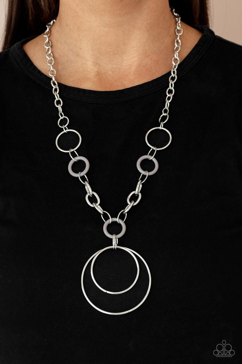 HOOP du Jour Silver Necklace - Jewelry by Bretta