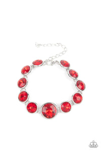 Lustrous Luminosity Red Bracelet - Jewelry by Bretta