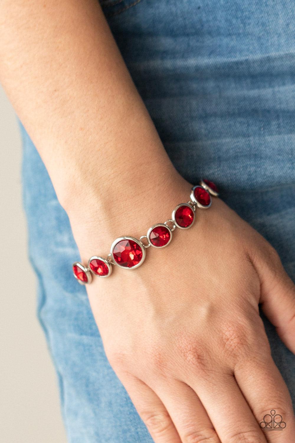 Lustrous Luminosity Red Bracelet - Jewelry by Bretta