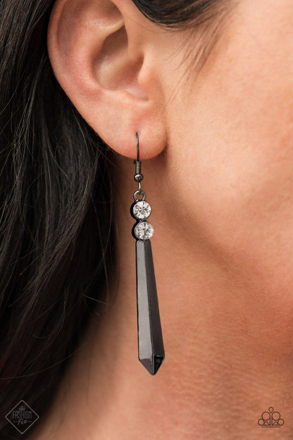 Sparkle Stream Black Earrings - Jewelry By Bretta