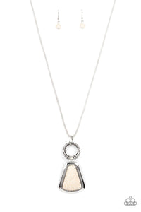 Stone Prairies White Necklace - Jewelry by Bretta