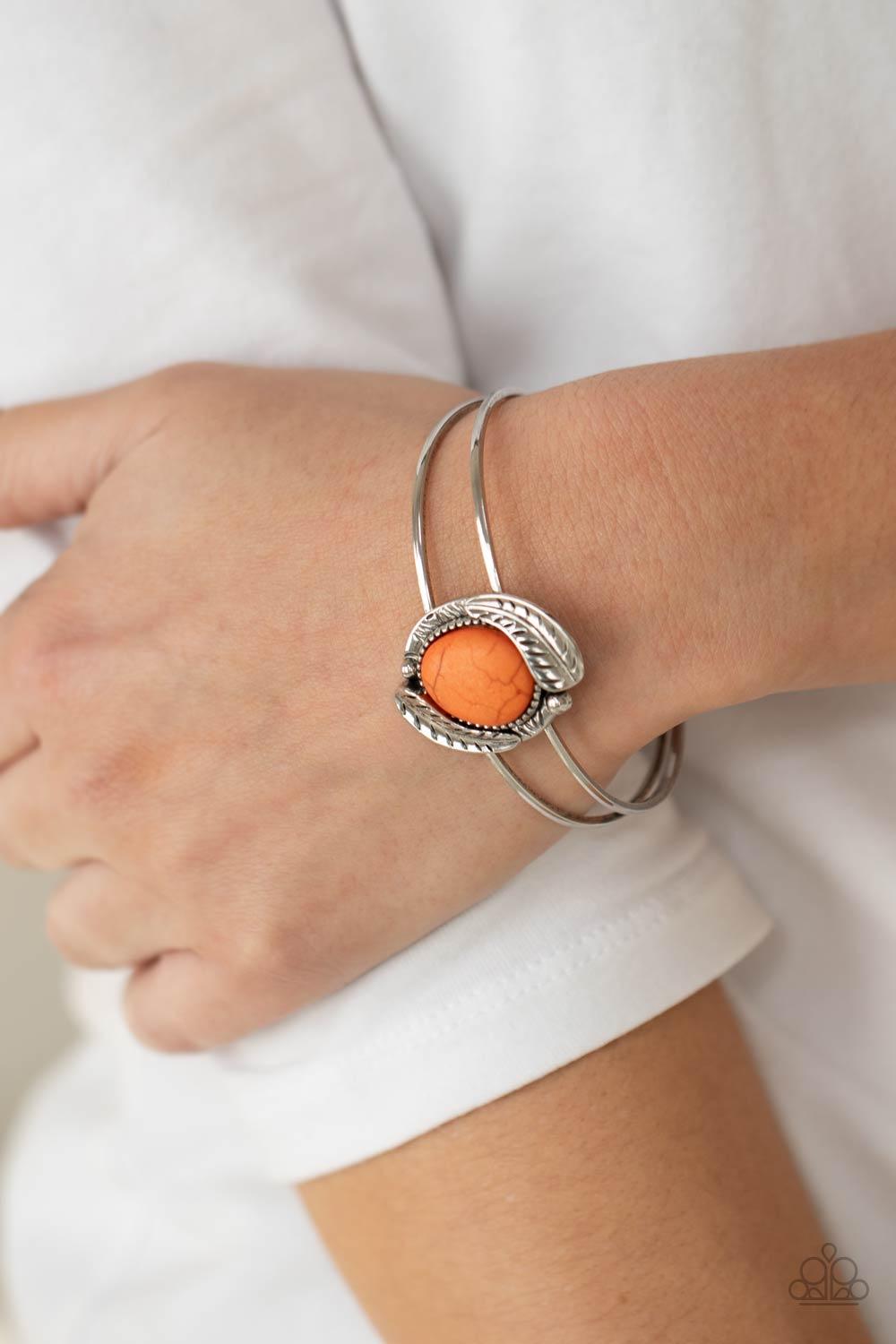 Living Off The BANDLANDS Orange Bracelet - Jewelry by Bretta