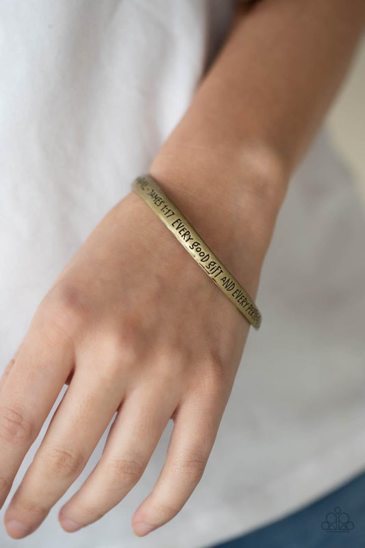 Perfect Present Brass Bracelet - Jewelry by Bretta