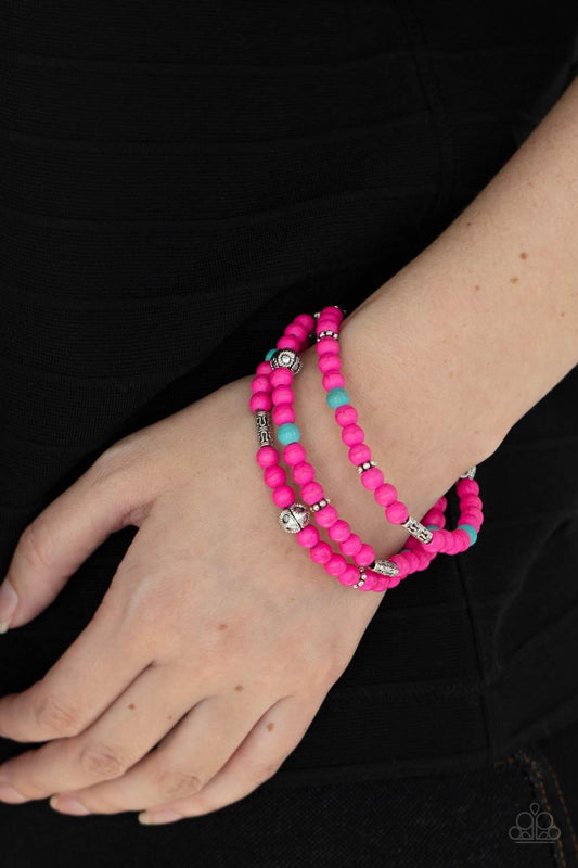 Desert Decorum Pink Bracelet - Jewelry by Bretta