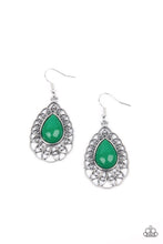Dream STAYCATION - Green Earrings - Jewelry by Bretta