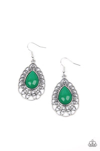 Dream STAYCATION - Green Earrings - Jewelry by Bretta