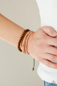 STACK To Basics - Pink Bracelet - Jewelry By Bretta