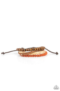 STACK To Basics Orange Bracelet - Jewelry by Bretta