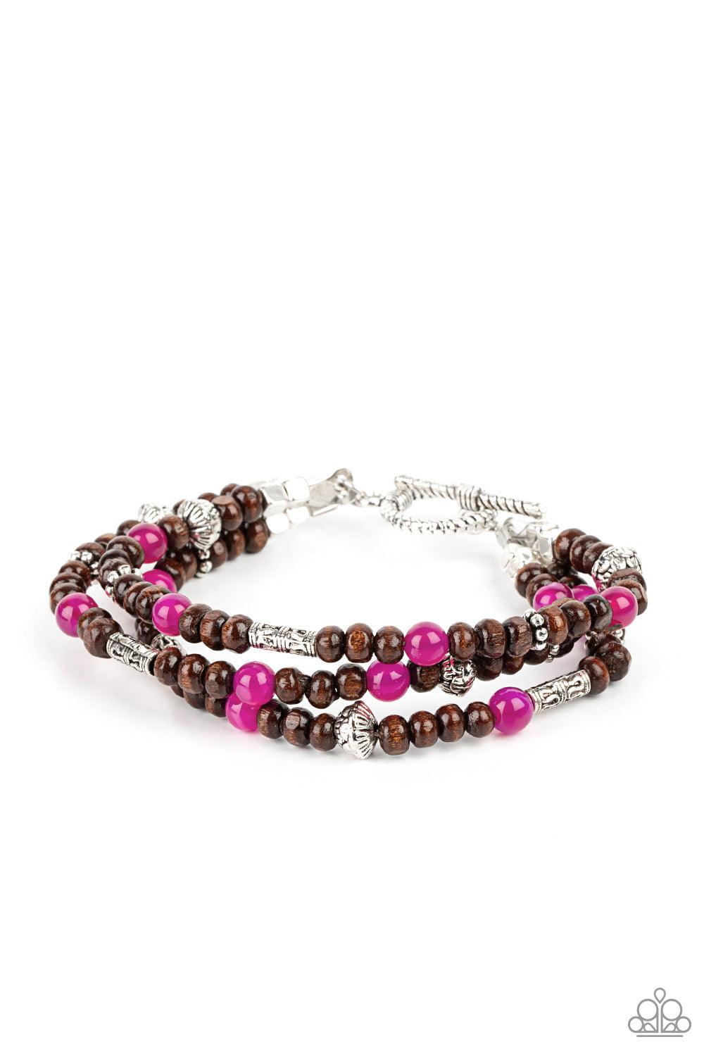 Woodsy Walkabout Pink Bracelet - Jewelry by Bretta