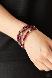 Woodsy Walkabout Pink Bracelet - Jewelry by Bretta