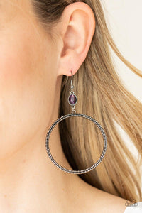 Work That Circuit Purple Earrings - Jewelry by Bretta